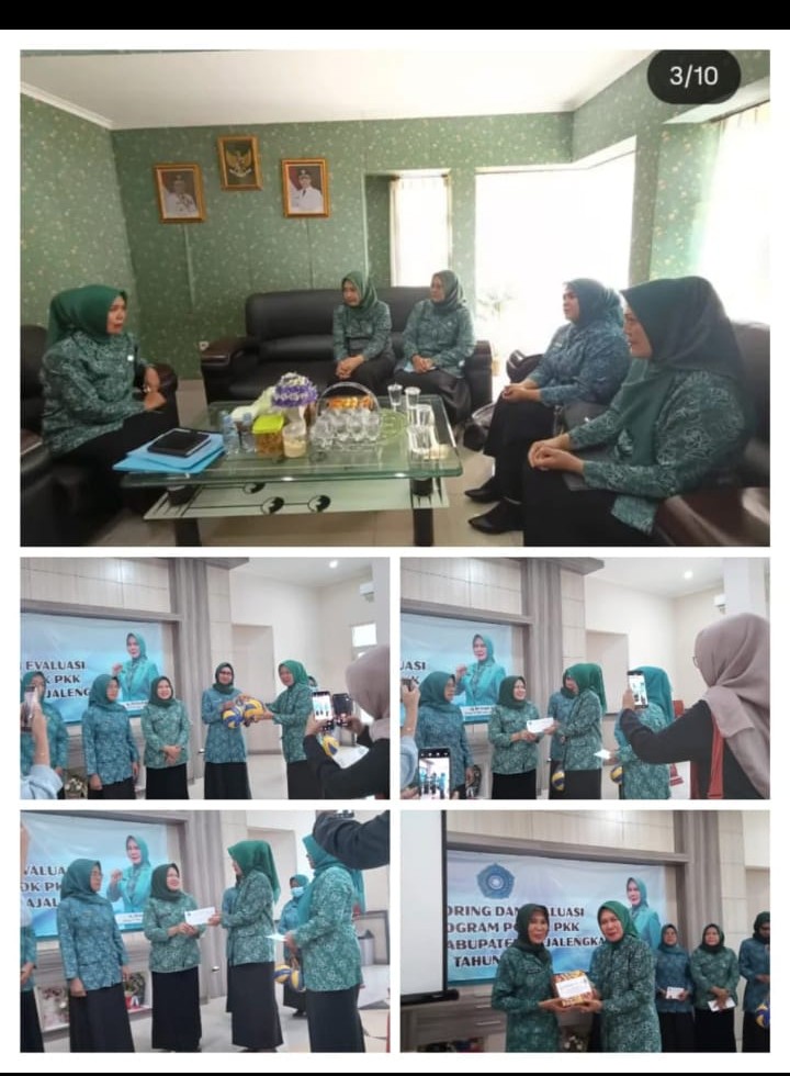Monitoring dan Evaluasi 10 Program Pokok PKK Desa Liangjulang Tk. Kecamatan 